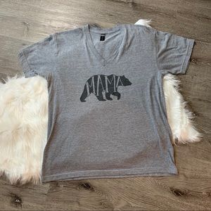 Mama Bear V-Neck Soft T-Shirt